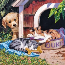 Схема для вышивки бисером «Незваные гости»