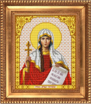 Рисунок на ткани для вышивки бисером И-4112 Святая мученица Татьяна 20х24,5см