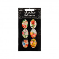 "Zlatka" Кабошоны JCO-01 18х25 мм 6 шт №05 Розы