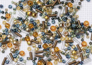 Бисер Япония MIX 10 г №3220 сине-бронзовый